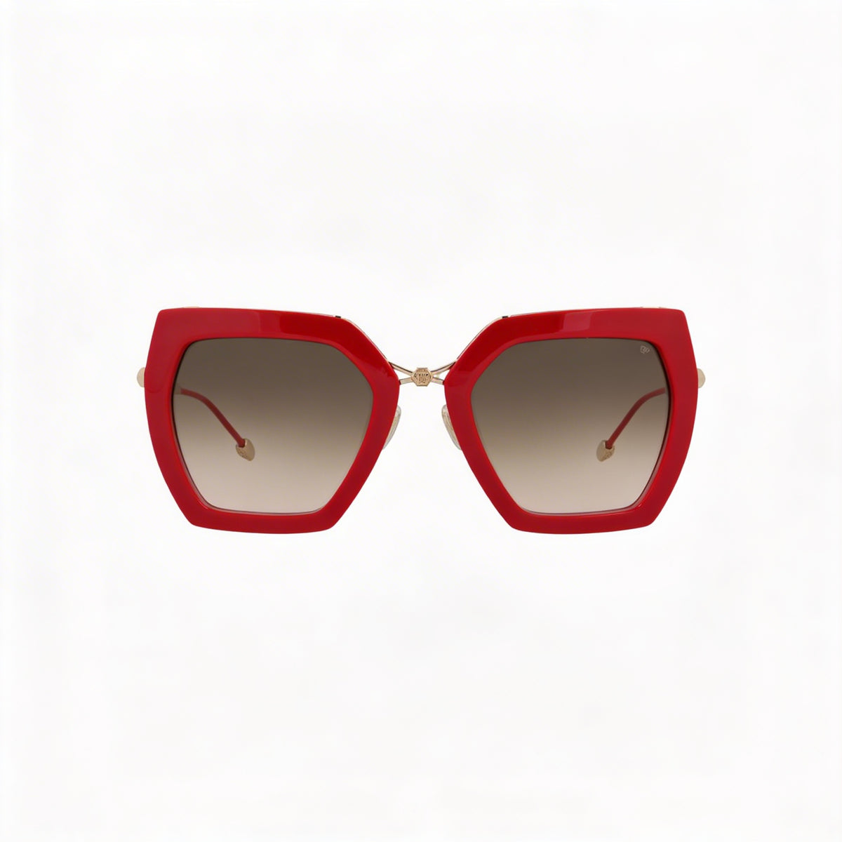 Gafas de sol cuadradas para mujer Philipp Plein Spp097s rojas, 53 mm, Photo 2