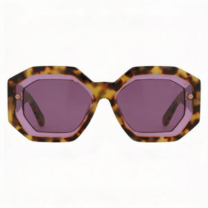 Philipp Plein SPP098M Square Sunglasses for Women — front view, Plastic frame