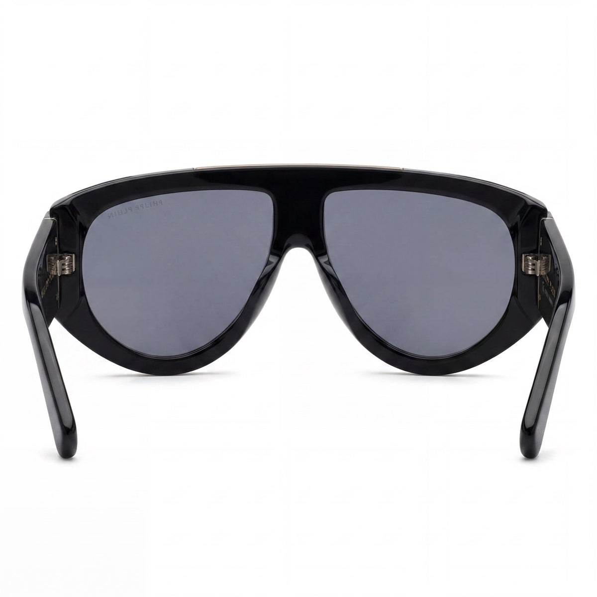 Gafas de sol aviador para hombre Philipp Plein SPP127M en negro brillante, 60 mm, Photo 3