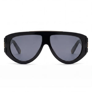 Philipp Plein SPP127M Shield Sunglasses for Men — front view, Acetate frame