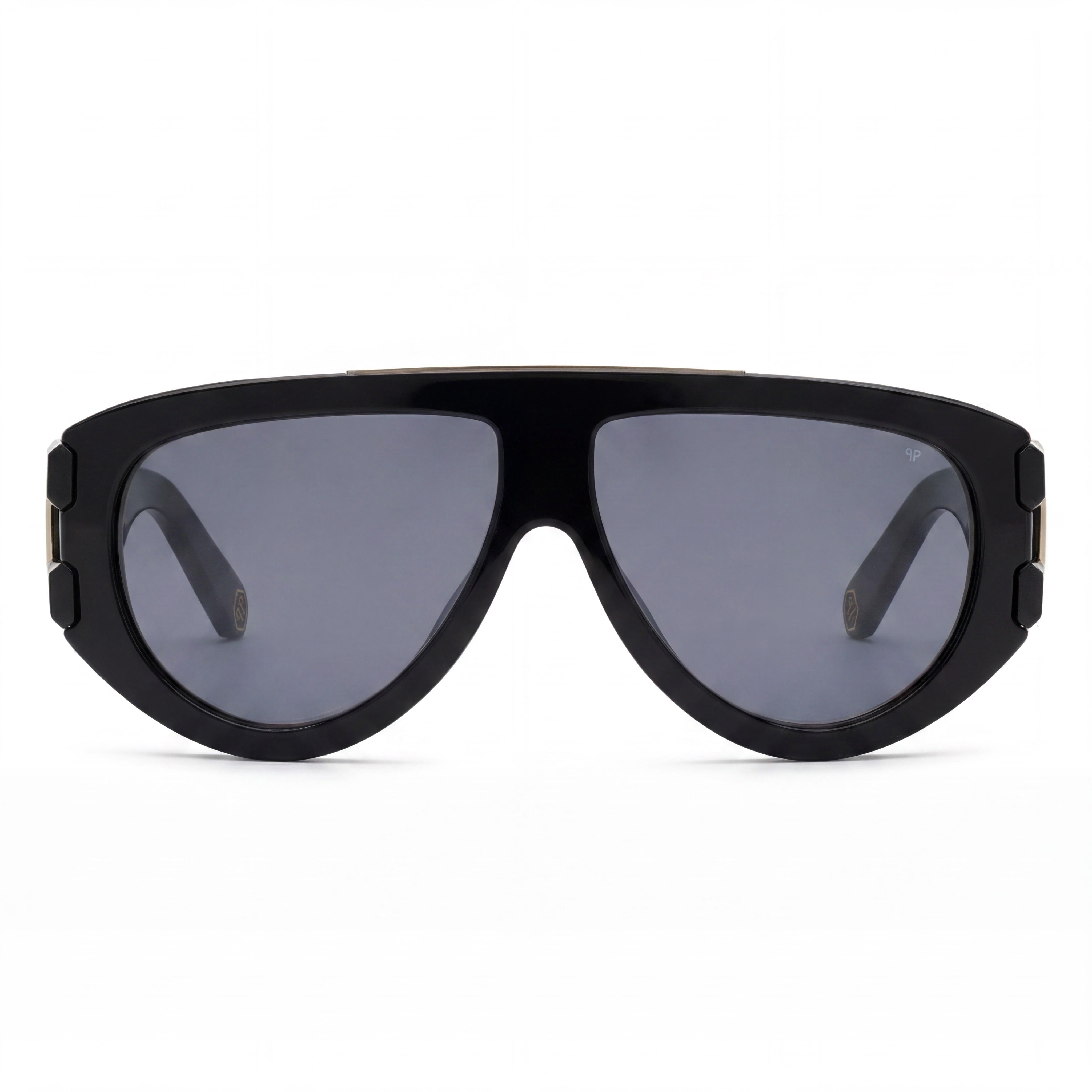 Gafas de sol Philipp Plein SPP127M tipo máscara con espejo negras para hombre, 60 mm, Photo 2