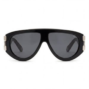 Philipp Plein SPP127M Shield Sunglasses for Men — front view, Acetate frame