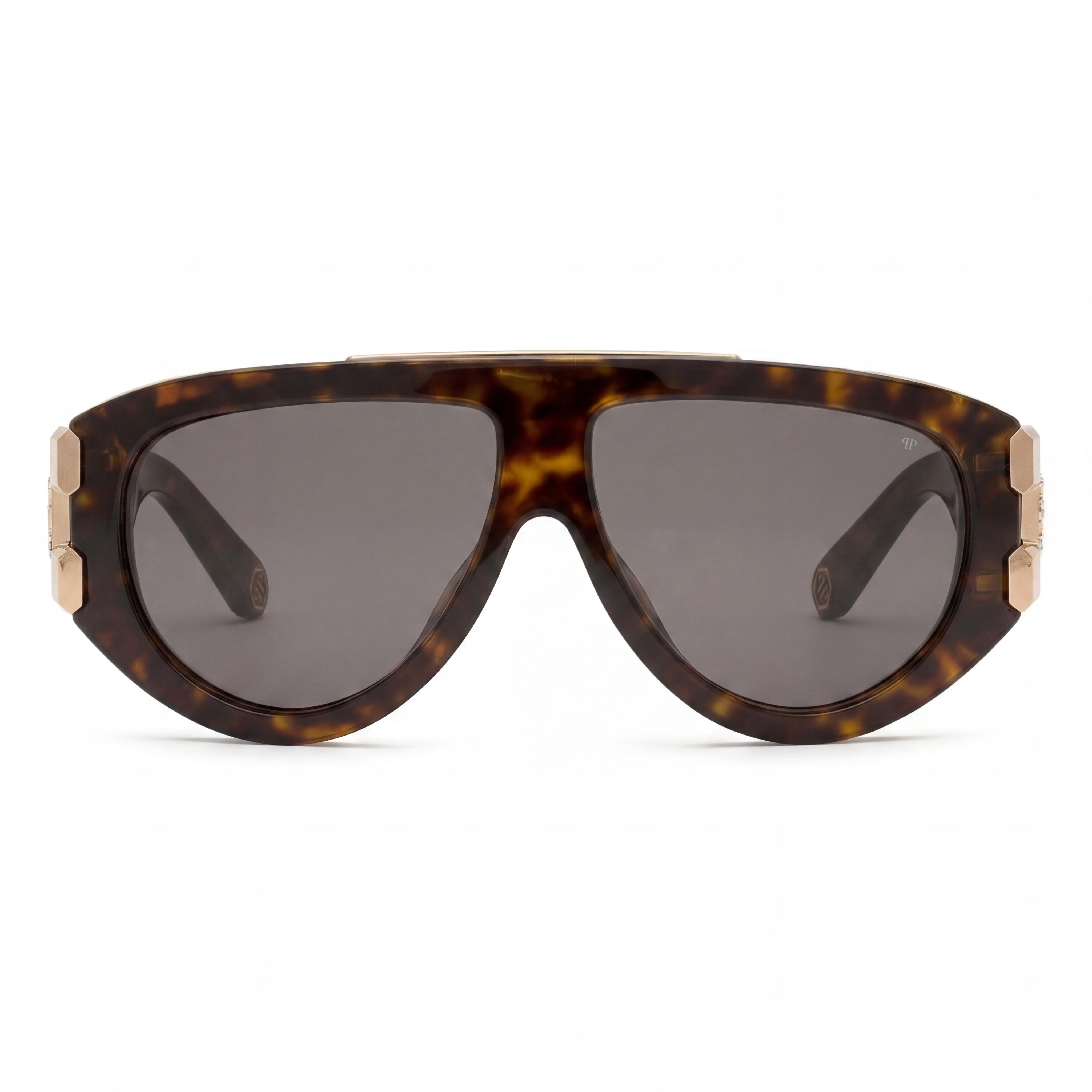 Philipp Plein SPP127V Havana Aviator Sunglasses for Men, 60mm, Photo 2