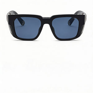 Philipp Plein Spp130m Rectangle Sunglasses for Men — front view, Cellulose acetate frame