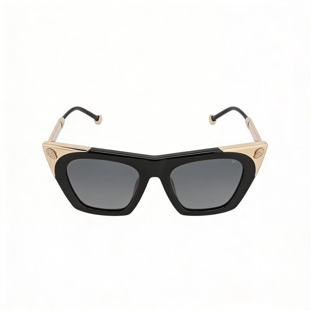 Gafas de sol Philipp Plein Spp134s con montura de ojo de gato negro brillante para mujer, 52 mm, Photo 2