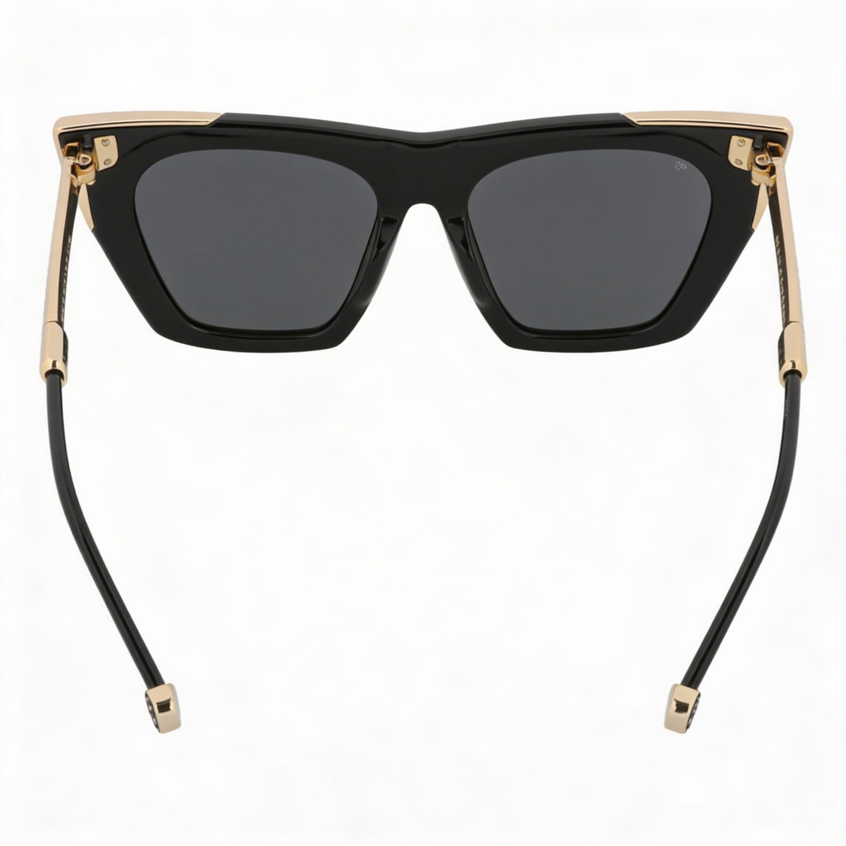Gafas de sol Philipp Plein Spp134s con montura de ojo de gato negro brillante para mujer, 52 mm, Photo 3
