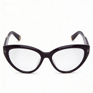 Philipp Plein VPP052M Cat Eye Eyeglasses for Women — front view, Acetate