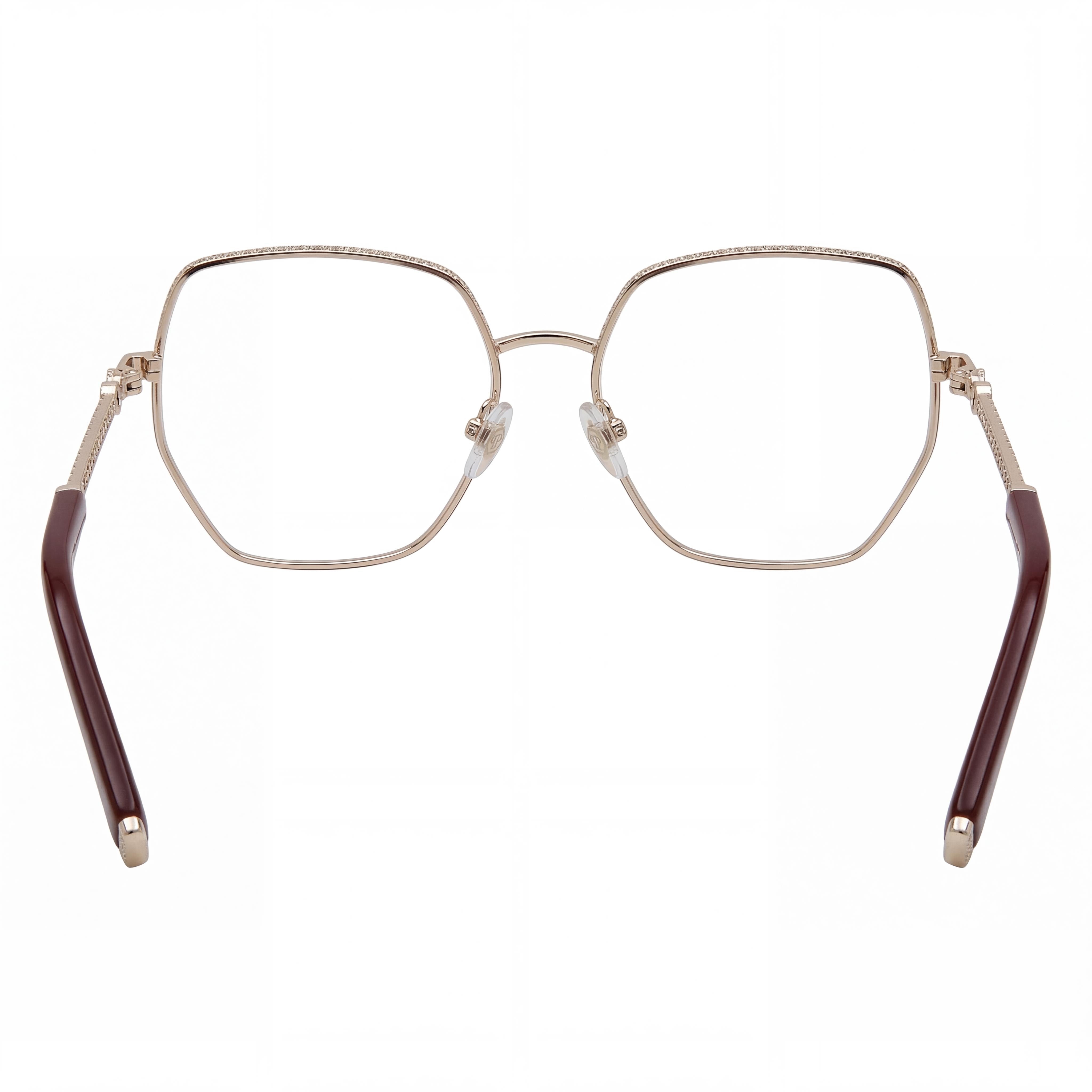 Philipp Plein VPP054S Rose Gold Butterfly Eyeglasses for Women, 57mm, Photo 3