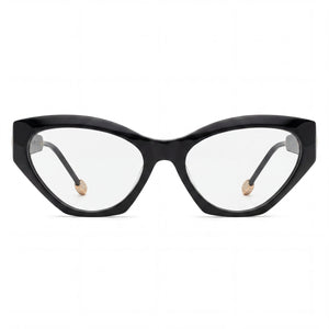 Philipp Plein VPP069S Cat Eye Eyeglasses for Men — front view, Acetate