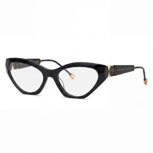 Philipp Plein VPP069S Black Cat Eye Eyeglasses for Men, Acetate frame