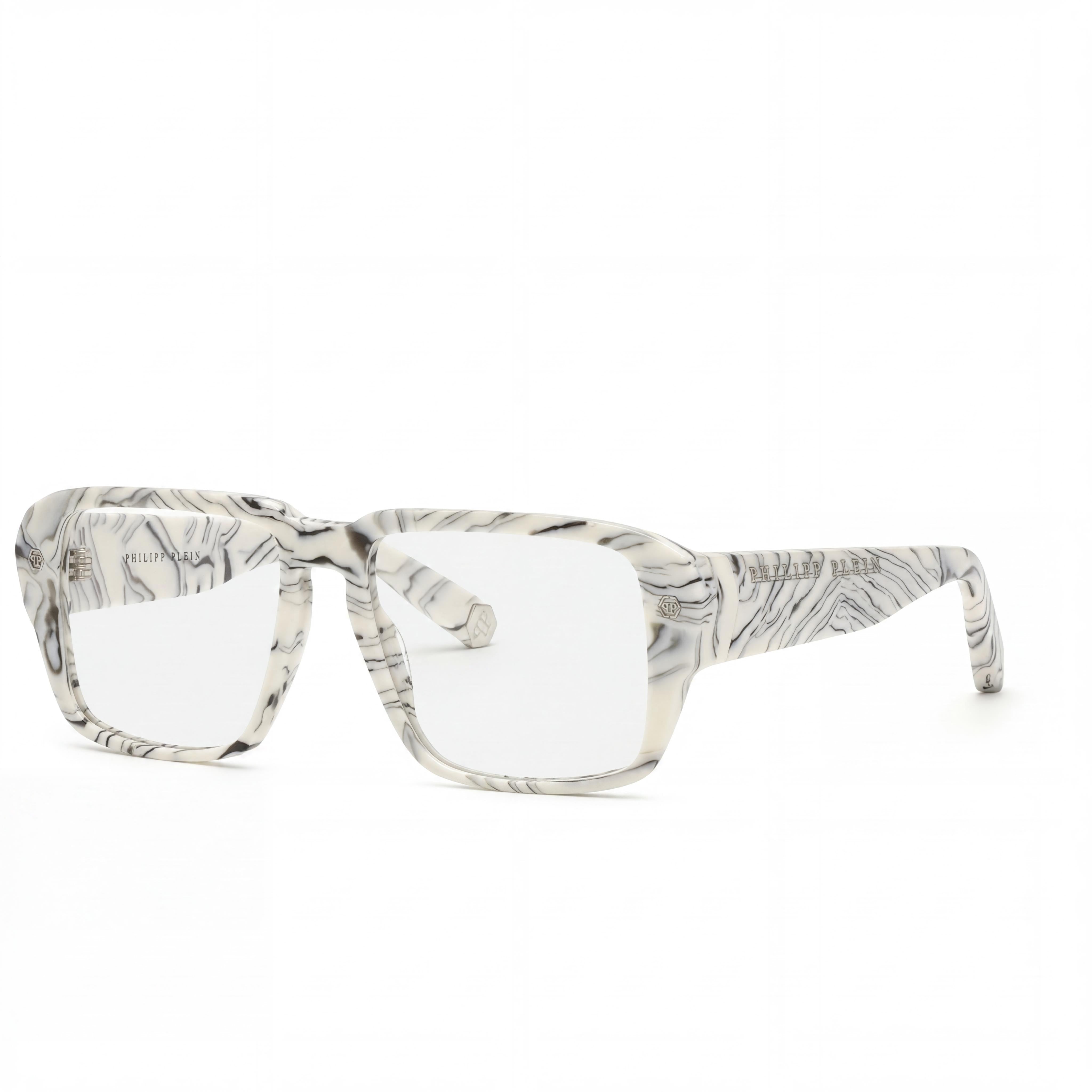 Philipp Plein VPP081 Beige Rectangle Eyeglasses for Women, 55mm, Photo 1