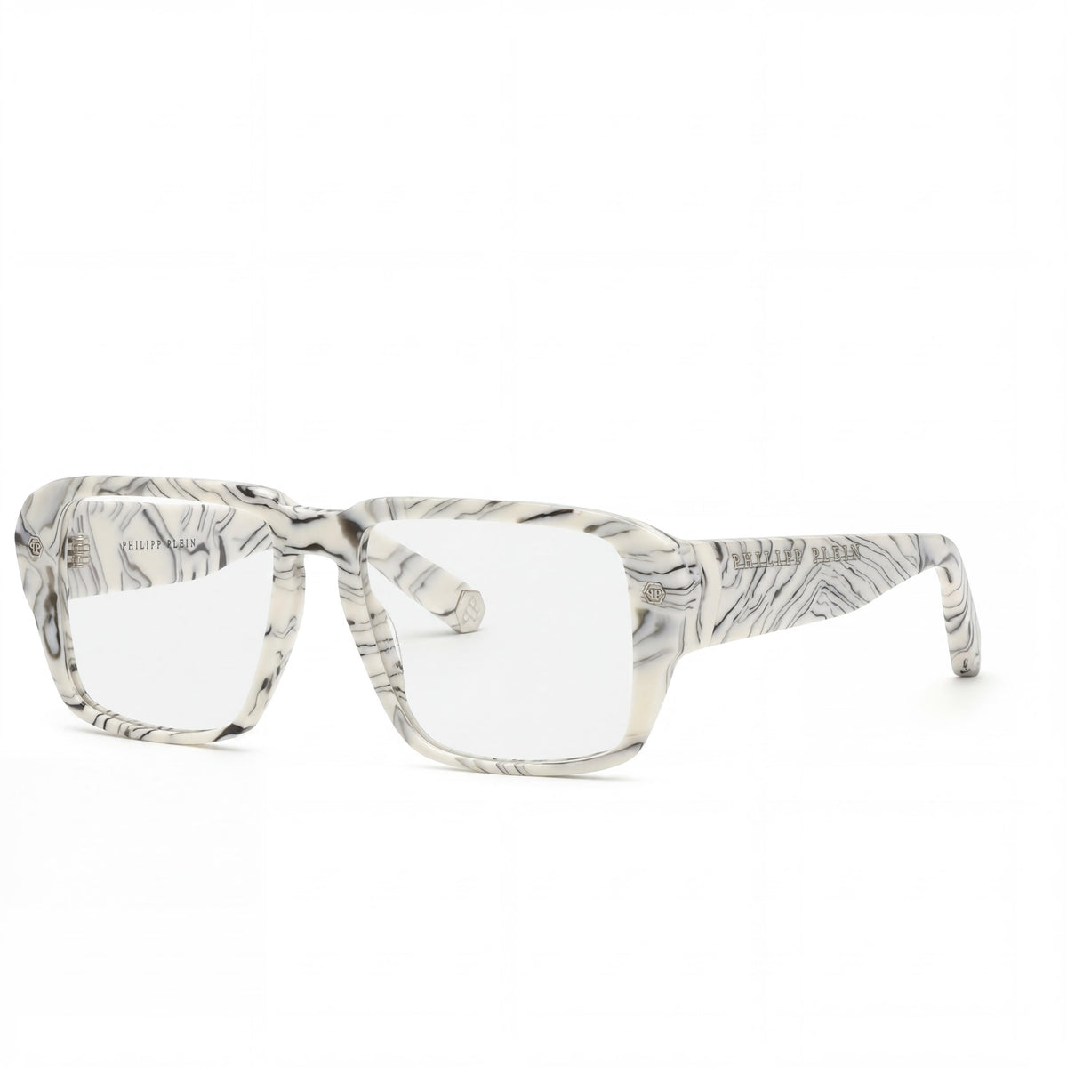 Philipp Plein VPP081 White Rectangle Eyeglasses for Women, 55mm, Photo 1