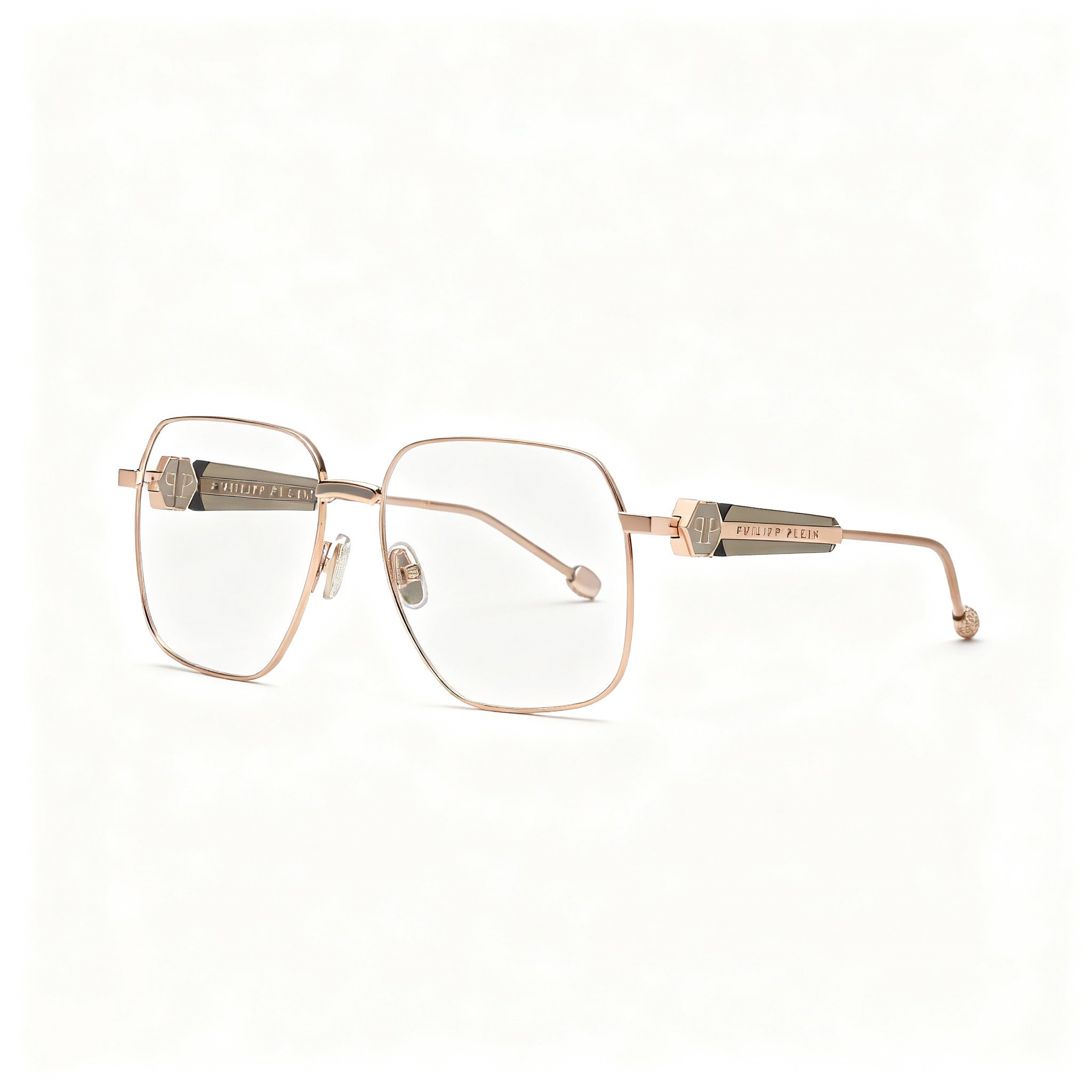Philipp Plein Vpp126s Copper Gold Rectangle Eyeglasses for Women, 57mm, Photo 2
