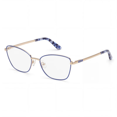 GUESS Unisex Gu50194 Style Eyewear with Blue Havana Plastic Frame and Polycarbonate Lenses, 55mm Lens Width