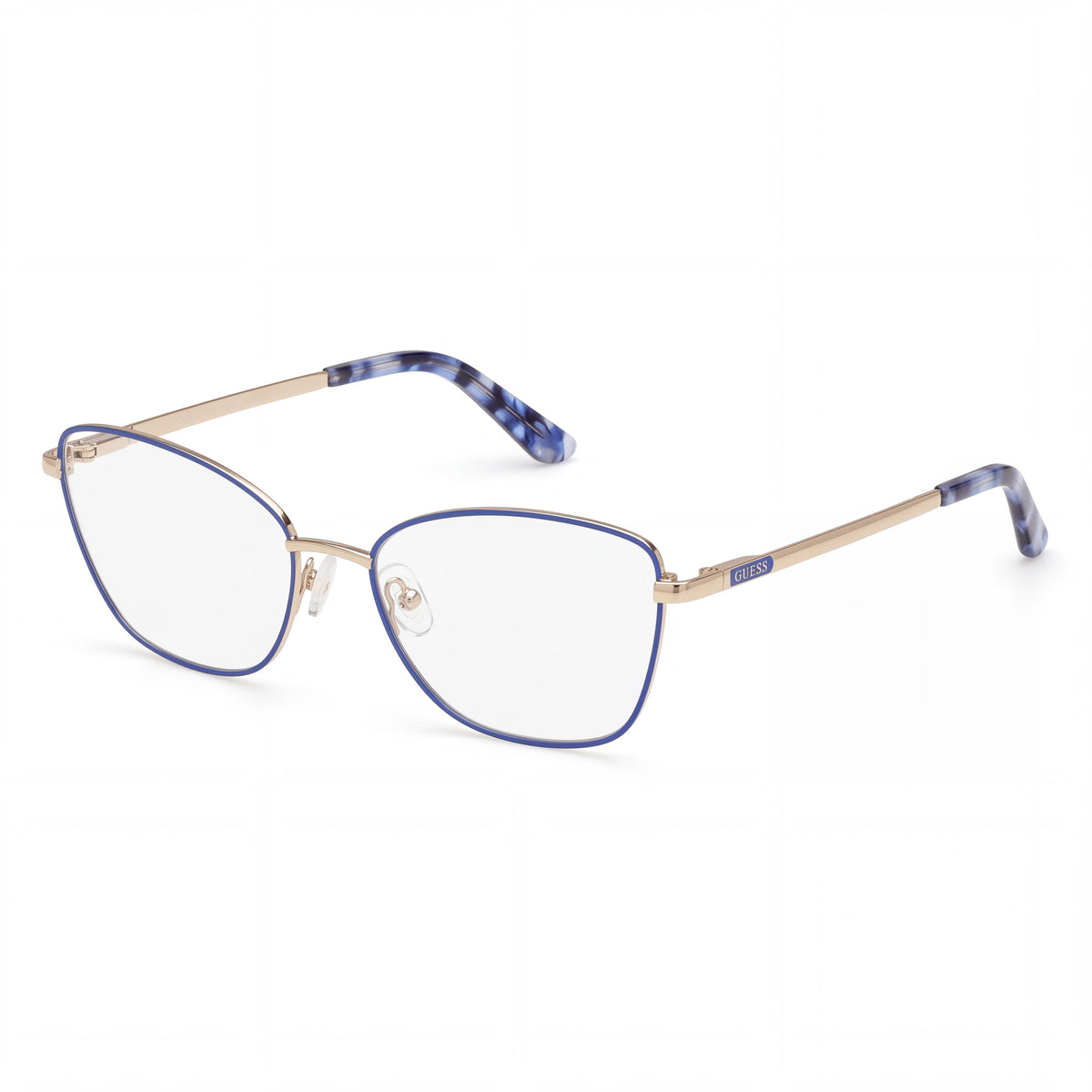 GUESS Unisex Gu50194 Style Eyewear with Blue Havana Plastic Frame and Polycarbonate Lenses, 55mm Lens Width, Photo 1