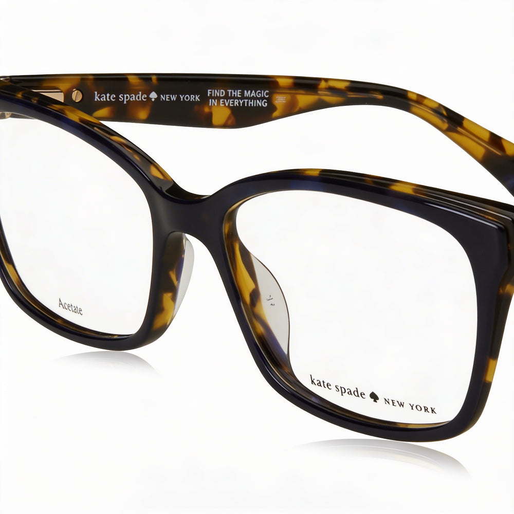 kate spade new york Jeri JBW Women's Cat Eye Full Rim Acetate Eyeglasses in Havana, Size 52mm