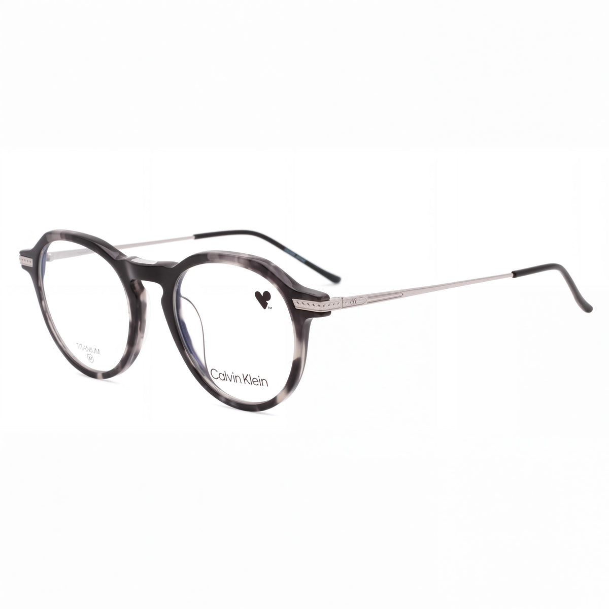 Calvin Klein Modern Unisex Grey Havana Acetate Frame Non-polarised Polycarbonate Lenses Sunglasses 48mm, Photo 1