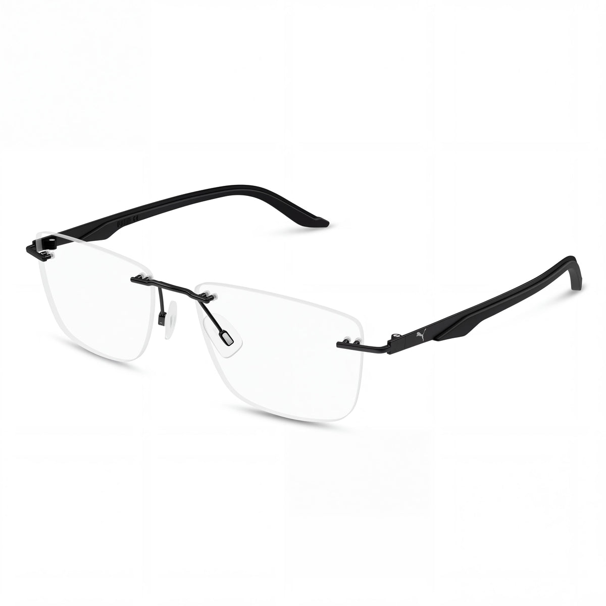 PUMA Pu0455o Unisex Black Transparent Stainless Steel Optical Eyewear with Multicoloured Lenses 16-130, Photo 1