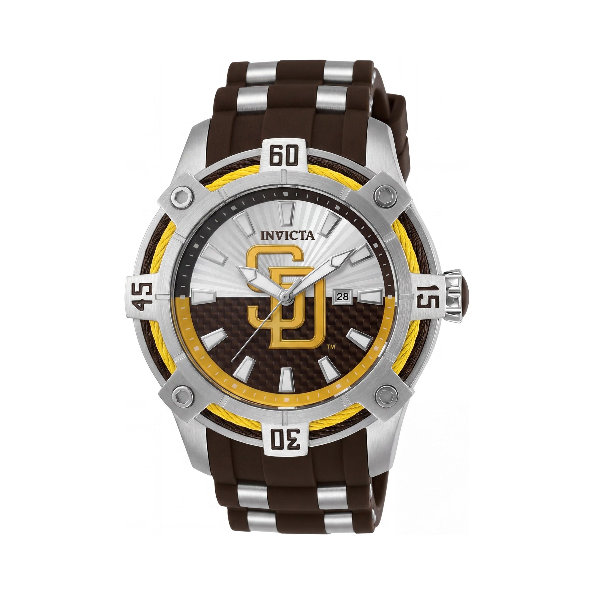 Invicta MLB San Diego 43292 Men's Brown Watch, 52mm, Photo 1