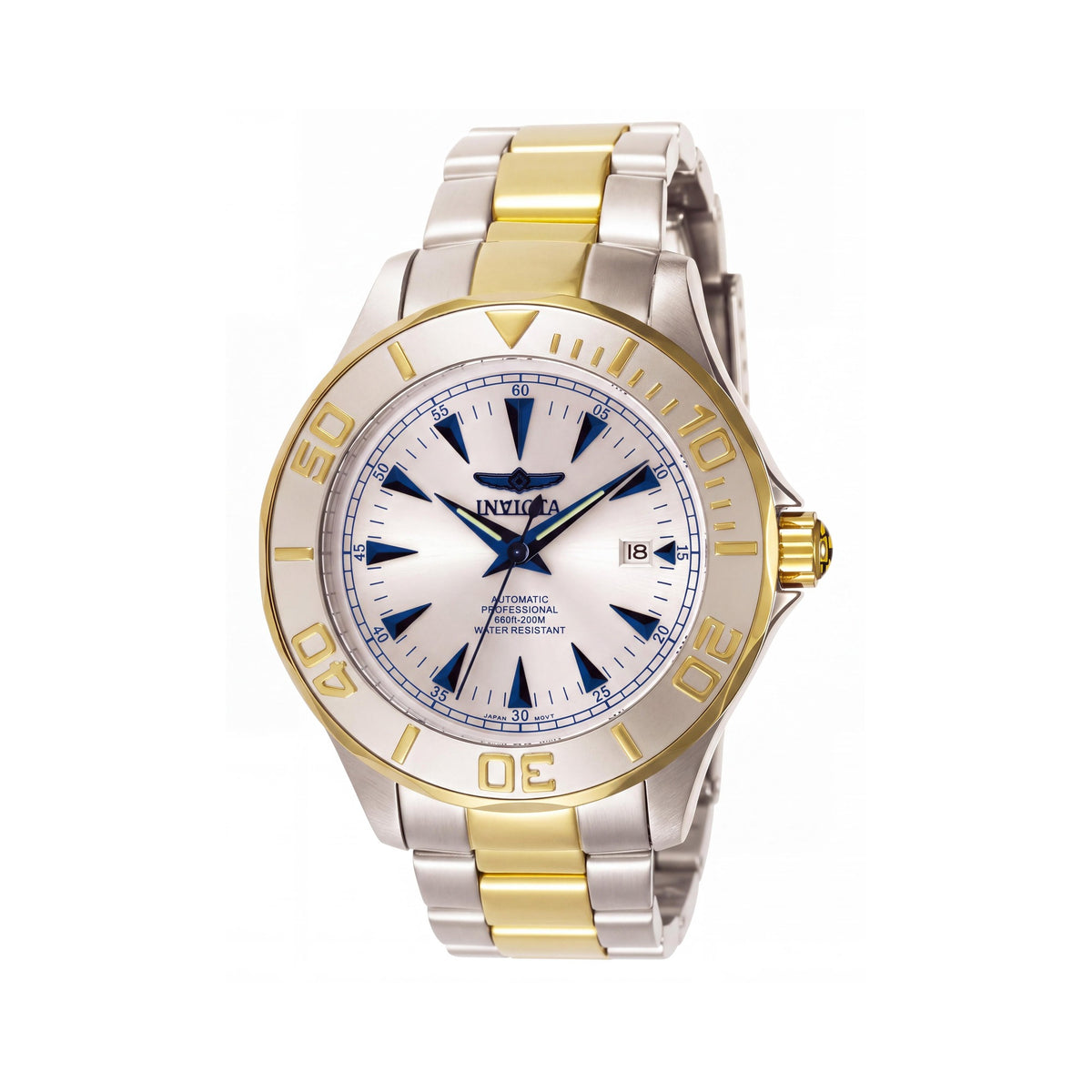Reloj Invicta para hombre, de buceo, automático, movimiento japonés, resistente al agua, acero inoxidable bicolor, luminoso, 47 mm, Photo 1