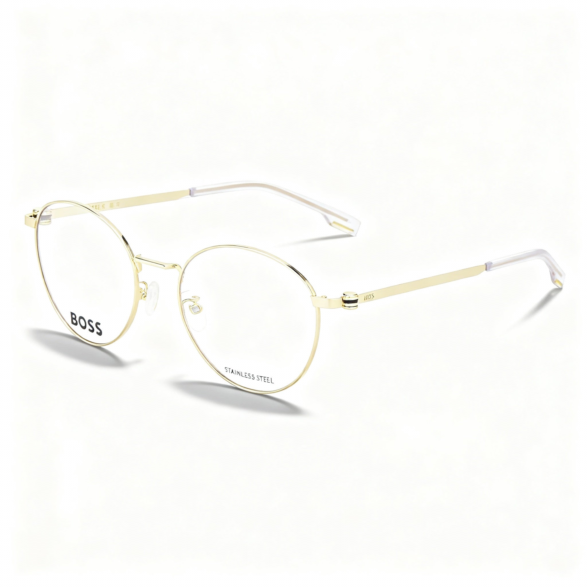 Hugo Boss Boss 1539/f Men's Modern Gold Alloy Steel Frame Non-Polarized UV Polycarbonate Sunglasses 52mm, Photo 1