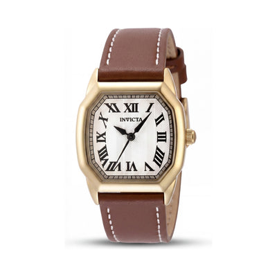 Invicta Wildflower 48962 Women's Quartz Watch, Leather Strap, Stainless Steel Case, 27mm