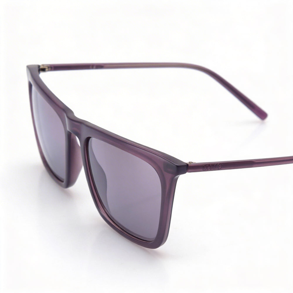 Gafas de sol DKNY Dk505s para mujer, montura cuadrada de plástico morada, lentes moradas, protección UV, 53 mm
