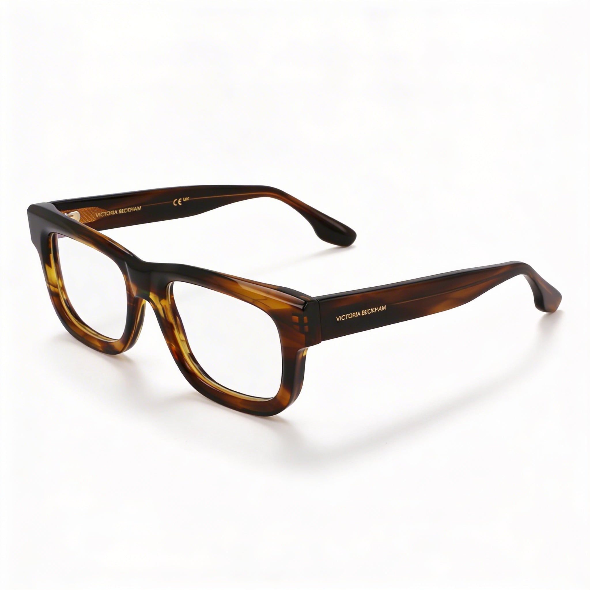 Gafas Ópticas a Rayas Caqui de Mujer Victoria Beckham Vb2671 51-19-145, Photo 1
