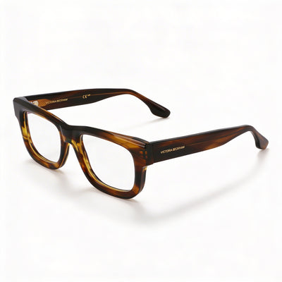 Gafas Ópticas a Rayas Caqui de Mujer Victoria Beckham Vb2671 51-19-145