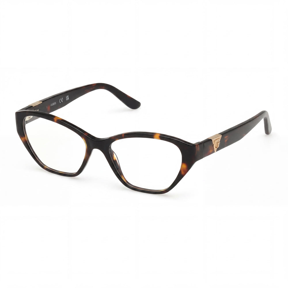 Gafas GUESS Gu50162 para mujer con montura Habana Oscuro, material de montura azul, lentes no polarizadas de 49-16-135 mm