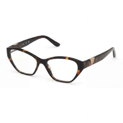 Gafas GUESS Gu50162 para mujer con montura Habana Oscuro, material de montura azul, lentes no polarizadas de 49-16-135 mm