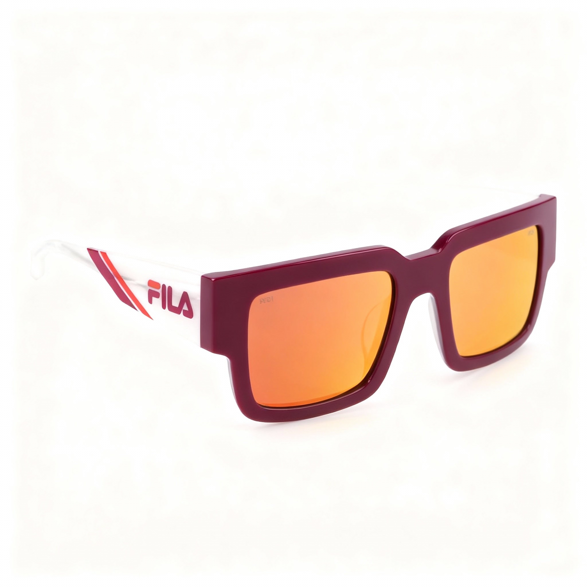 Fila Modern SFI314 Unisex Acetate Frame Eyewear with Non-Polarized Polycarbonate Lenses, 51mm Lens Width