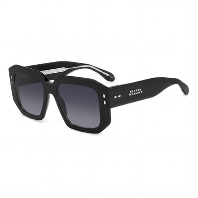 Isabel Marant Trendy Acetate Women's Black Acetate Frame Black Polycarbonate Lens UV Protection Sunglasses 53mm