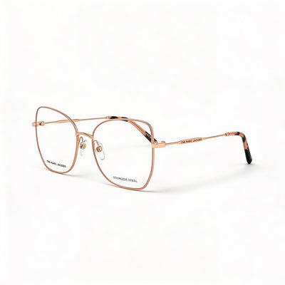 Marc Jacobs Modern Unisex Gold Black Alloy Steel Frame Sunglasses with Polycarbonate Lenses 55mm