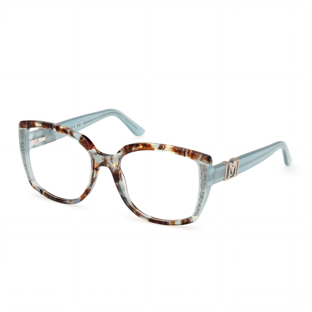 GUESS by Marciano Gm50012 Women's Plastic Frame Polycarbonate Lens Eyewear Turquoise Havana 55-18-140