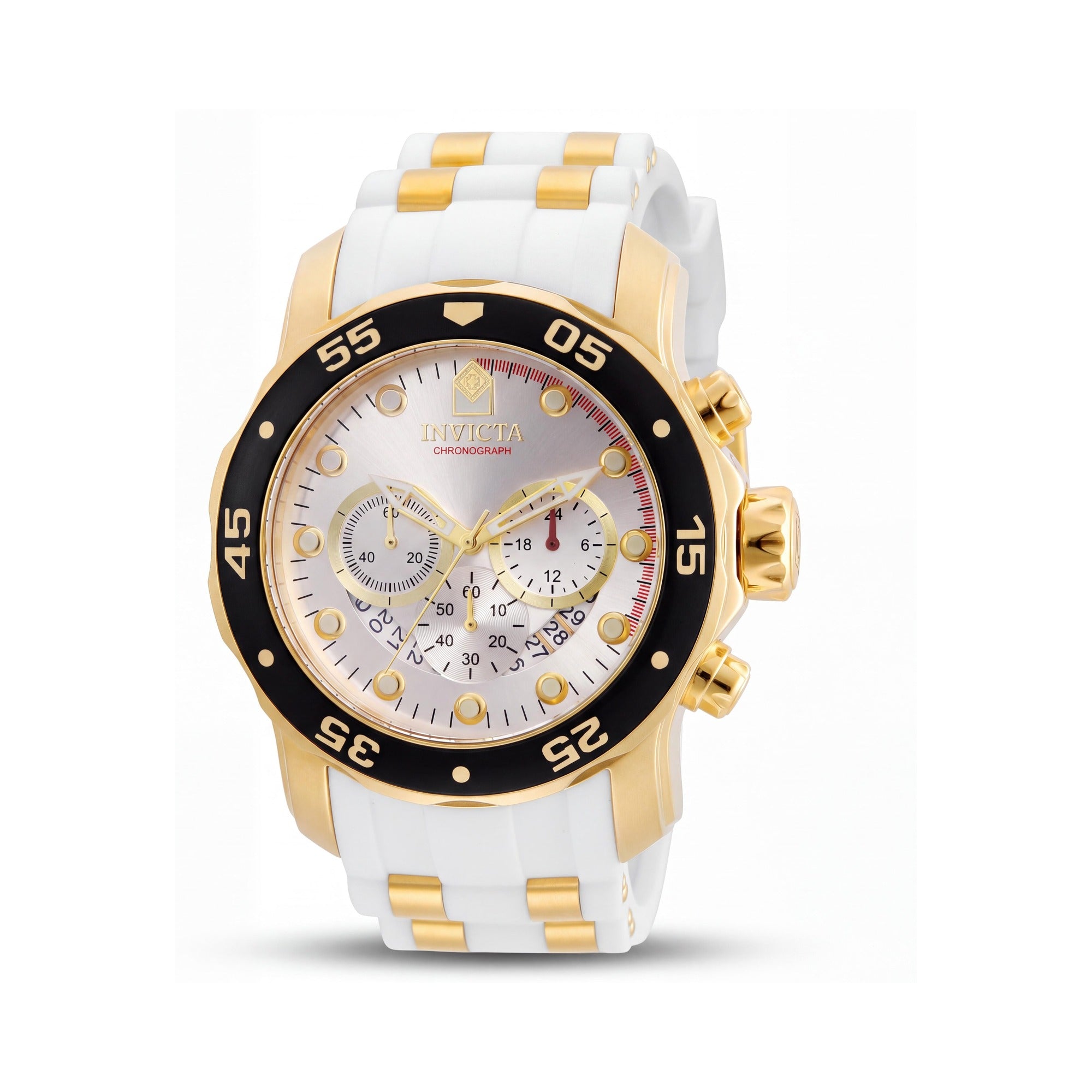 Invicta Men's Pro Diver SCUBA Gold-tone Watch with Quartz Movement, Diver Style & Chronograph Function, Photo 1