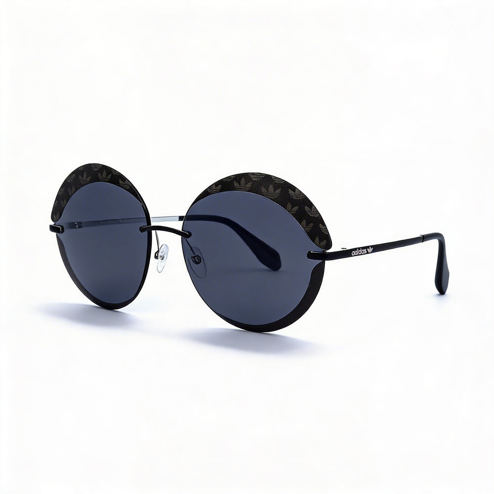 Gafas de sol adidas Originals Contemporaneo para mujer con montura de metal negro y lentes negras, protección UV, 67 mm