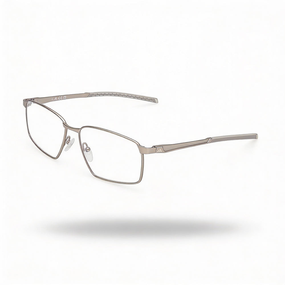 Men's adidas Sp5095 Metal Frame Matte Palladium Clear Polycarbonate Lens Optical Frames 56-15-140mm