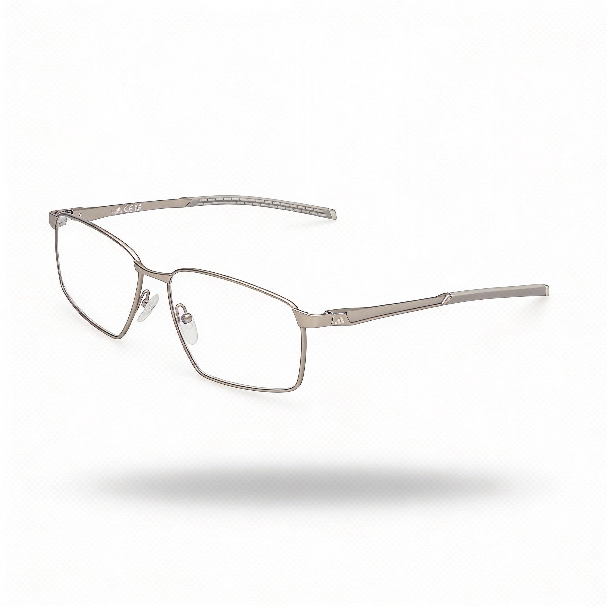 Men's adidas Sp5095 Metal Frame Matte Palladium Clear Polycarbonate Lens Optical Frames 56-15-140mm, Photo 1