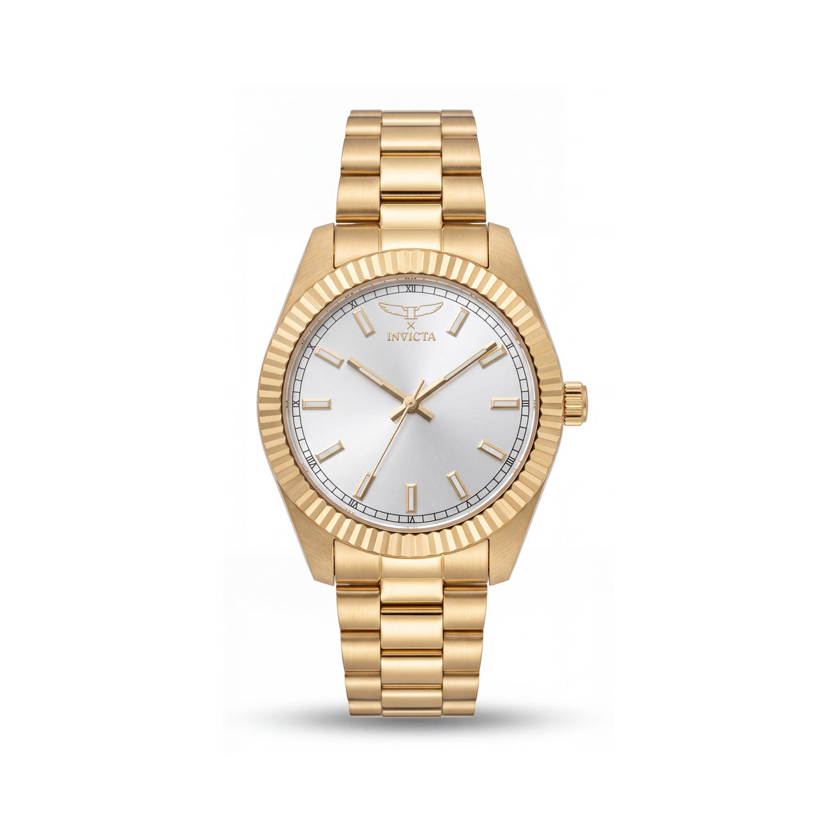 Invicta Speedway 69005 Men's 41mm White Dial Gold Stainless Steel Bracelet Quartz Watch with Timer, Photo 1