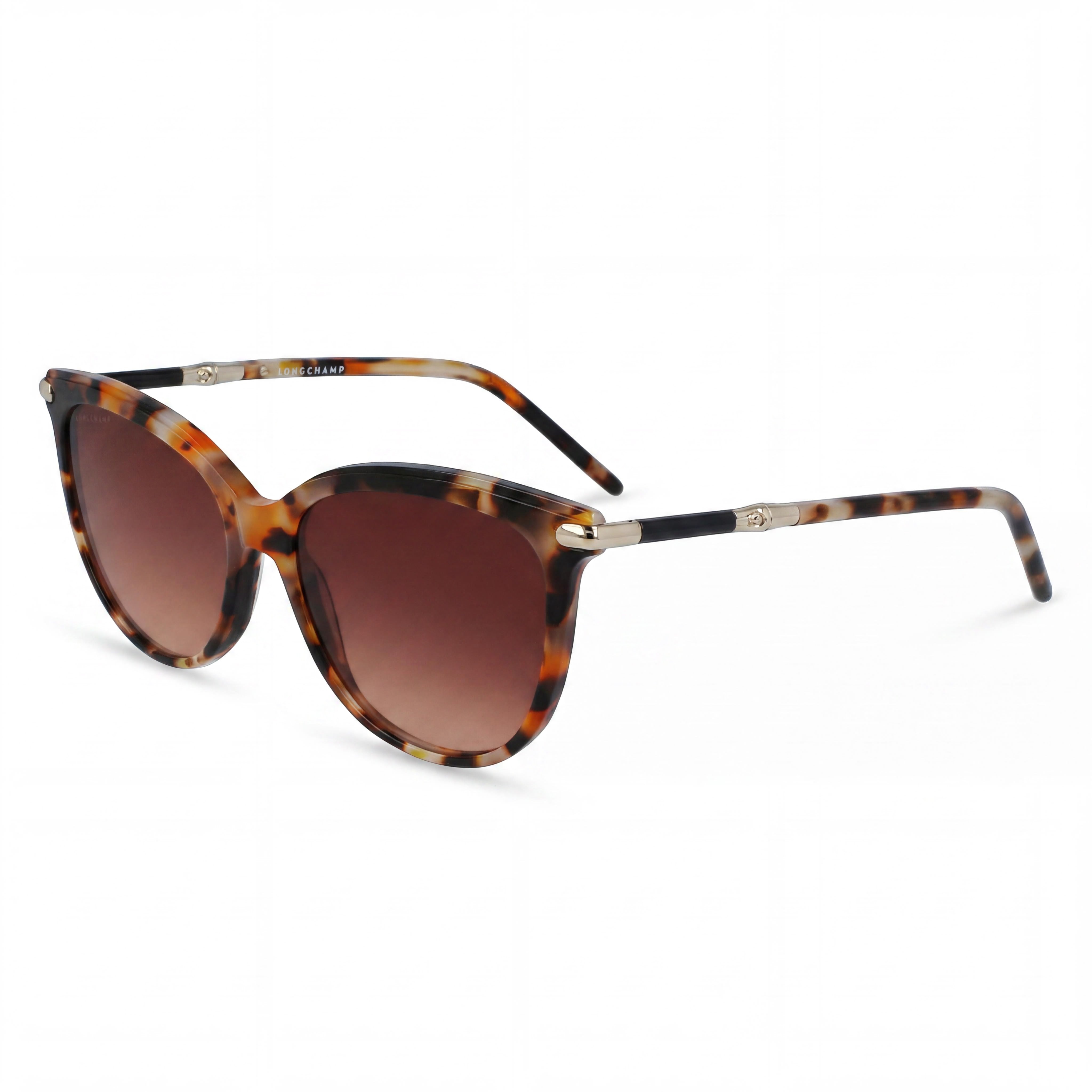 Longchamp Women's LO727S Acetate Casual Sunglasses, Ochre Havana Frame & Lenses, 54mm Lens Width, Photo 1