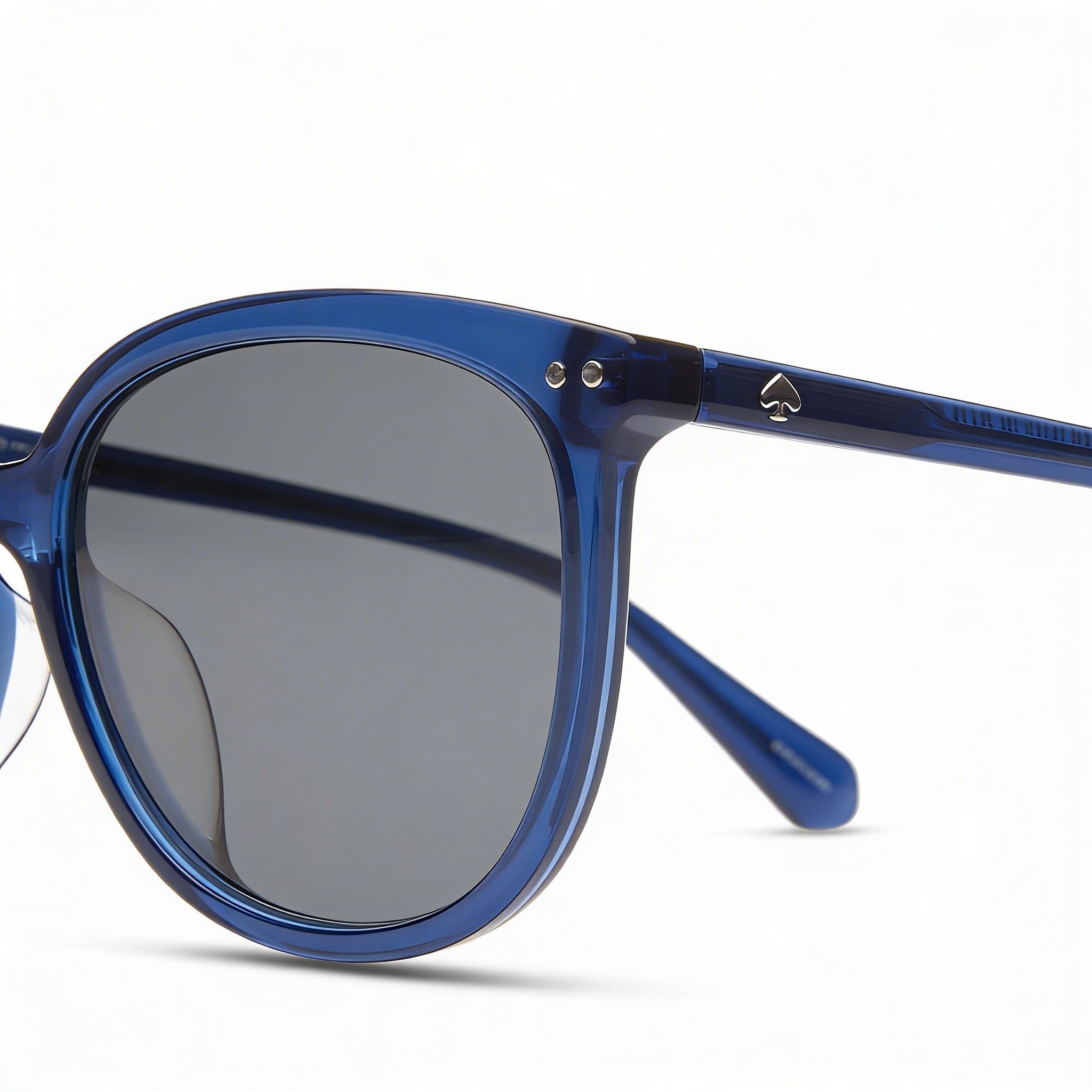 kate spade new york Alina/F/S Unisex Sunglasses with Blue Acetate Frame and Black UV Protected Lenses 45mm, Photo 3