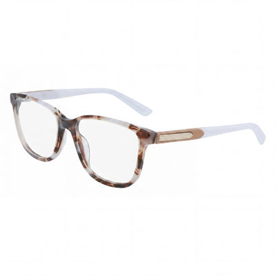 Gafas Cole Haan Ch5043 para hombre, con montura metálica en carey marrón y lentes transparentes (53-16-135)