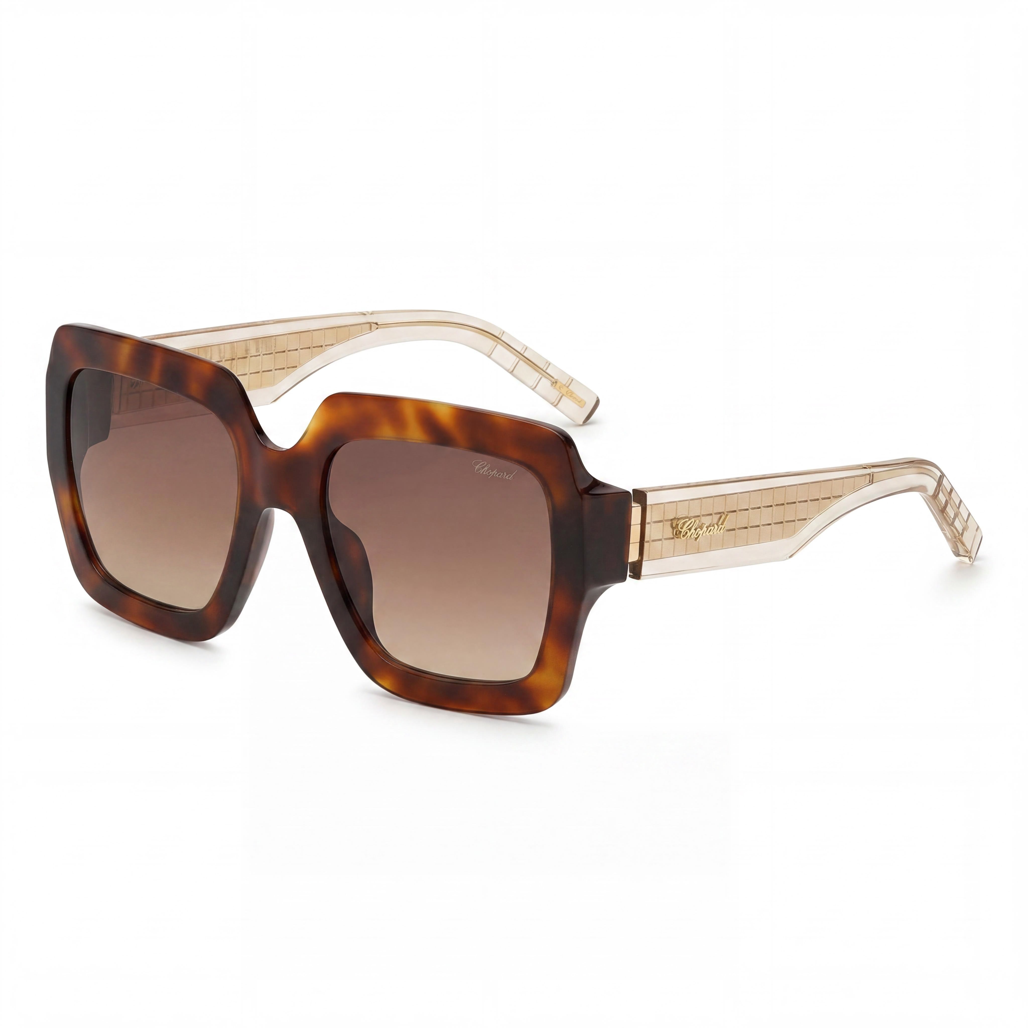 Chopard Casual Women's Acetate Classic Havana Brown Gradient Non-Polarized Sunglasses 55mm, Photo 1