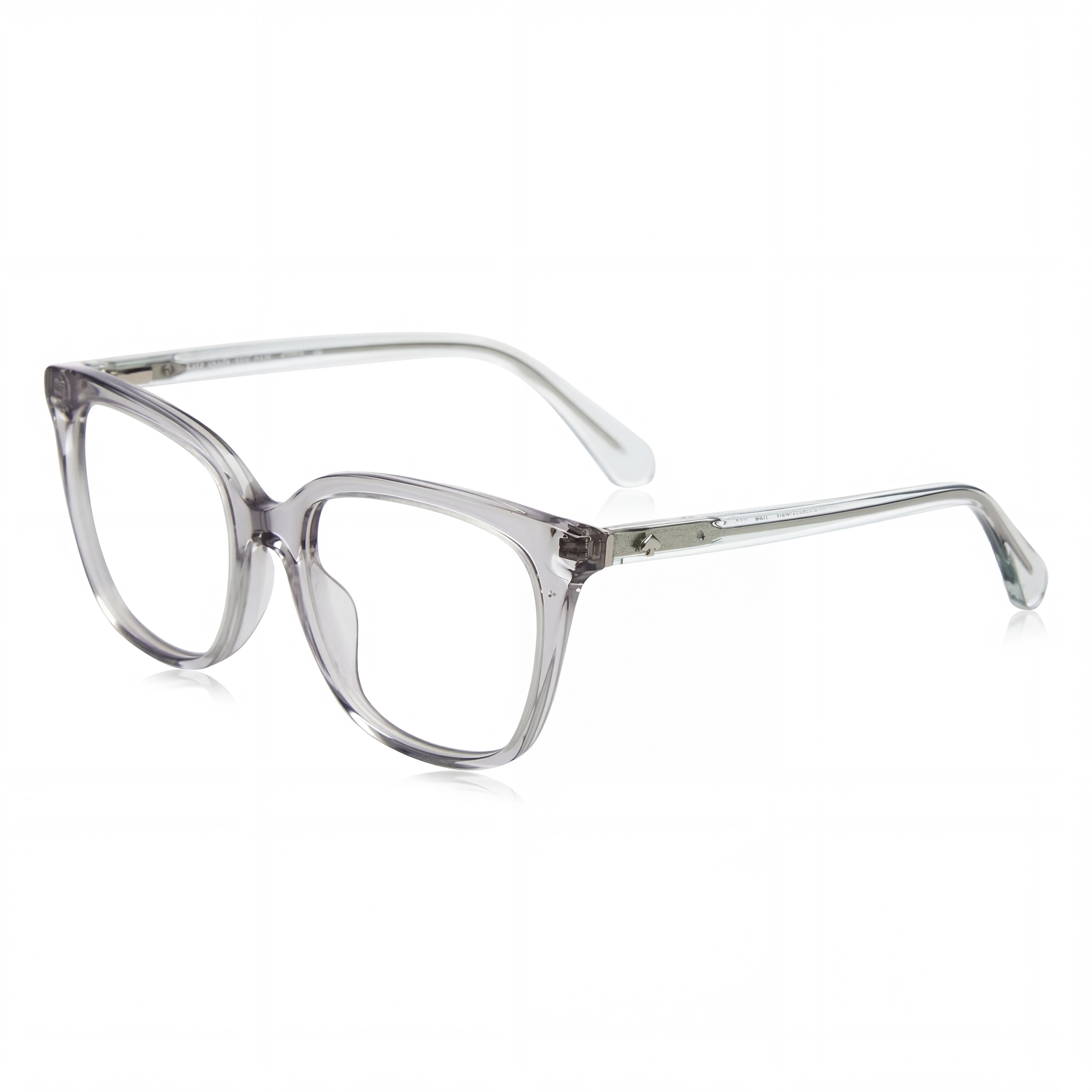 Kate Spade New York Gafas Modernas Unisex con Montura Cuadrada de Acetato Gris Transparente y Cristales Grises de 51 mm, Photo 1