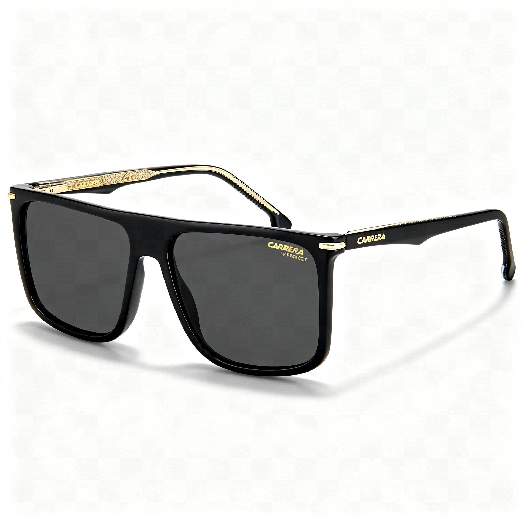 Carrera 278/S Men's Black Gold Plastic Frame Non-Polarized Lenses with UV 400 Protection Sunglasses 58mm
