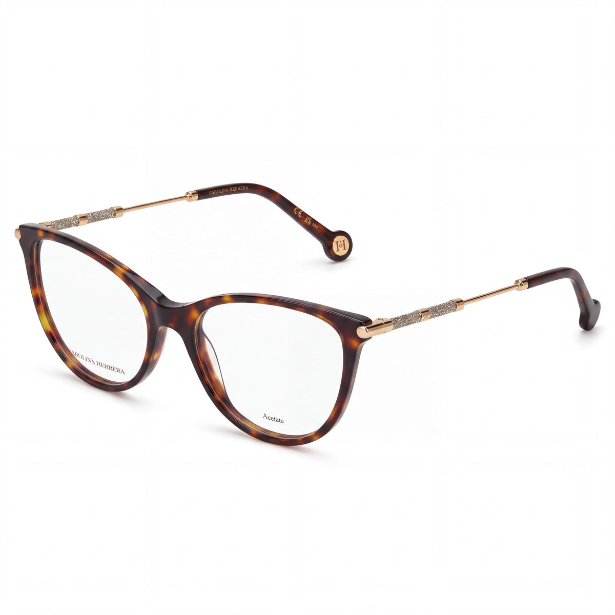 Carolina Herrera Her 0152 Women's Lightweight Plastic Frame Optical Eyeglasses with Polycarbonate Demo Lenses 53mm, Photo 1