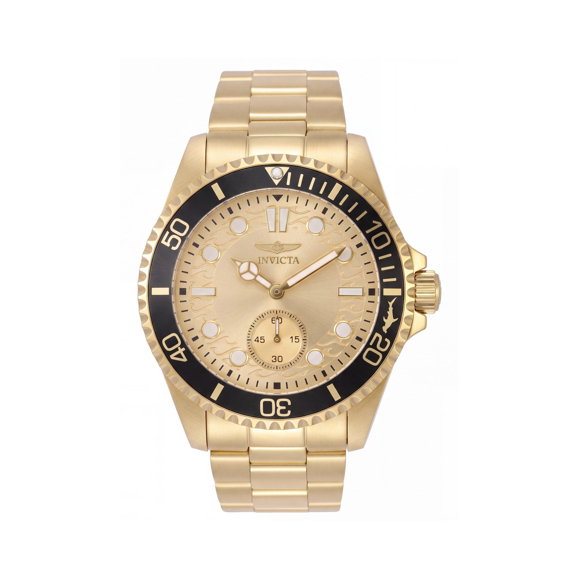 Invicta Pro Diver 49428 Reloj de cuarzo para hombre de acero inoxidable con esfera dorada, 43 mm, 10 ATM resistente al agua, Photo 1