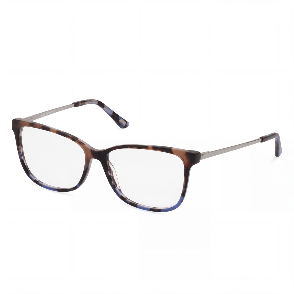 Skechers Unisex Plastic Frame Non- Eyewear Light Brown Shiny Palladium 54mm