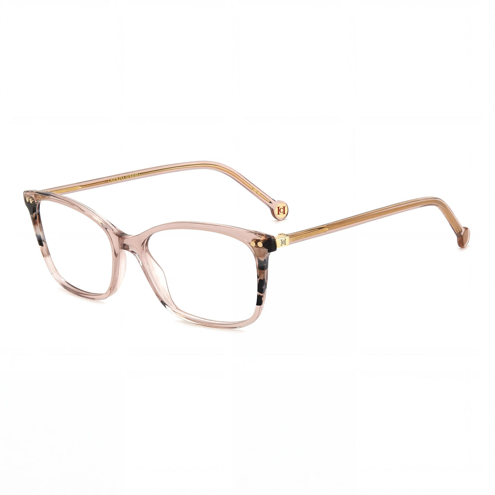 Carolina Herrera HER 0246 C Contemporary Women's Peach Havana Light Acetate Sunglasses 53mm Lens Width